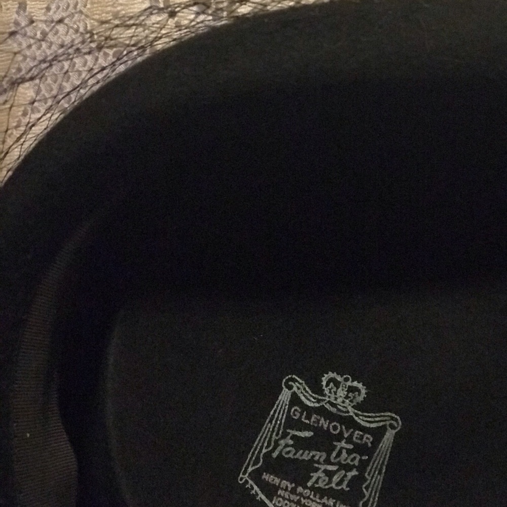 VTG Black and Tan pillbox hat - Picture 4 of 4